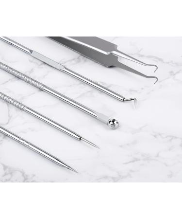 ds. distinctive style Blackhead Remover Tools Set of 5 Black Head Extractions Tool Stainless Steel Professional Pimple Extractor - Buy Online on GoSupps.com