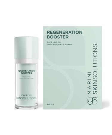 Marini SkinSolutions Regeneration Booster - Anti-Aging Face Lotion - Peptides Growth Factors & Antioxidants for Wrinkles Texture Pores & Hydration - Cruelty Free - Made in the USA - 1 fl oz