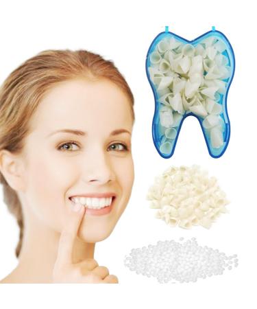 Temporary Crowns - Repair Damaged and Missing Teeth Realistic Oral Care Multiple Sizes(50PCS for Front Teeth) Nature