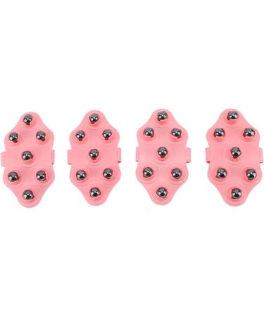 Surpriser Body Massage Balls - Portable 4-Piece Pink Set for Pain Relief | Easy Manual Massage for Joints Feet Arms & Legs - Buy Online on GoSupps.com