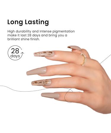 MAYCHAO Khaki Gel Nail Polish 1Pc 15ML Milk Tea Gel Polish Soak Off UV LED Nail Polish Nail Art Starter Manicure Salon DIY at Home 0.5 OZ - Buy Online on GoSupps.com