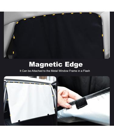 Buy Sun Protection Curtains for Cars - 2 Piece UV & Heat Reflective Magnetic Shades for Baby & Kids | Side & Rear Window Darkening - Buy Online on GoSupps.com