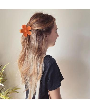 8 Pcs Large Flower and Matte Hair Claw Clips for Women - Non-Slip Hold for Thin and Thick Hair - Variety of Colors Available - Buy Online on GoSupps.com