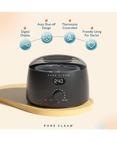 PURECLEAN Digital Wax Warmer Kit for Women - 14oz Hard Wax Beads for Sensitive Skin - Ideal for Brazilian & Facial Hair Removal - Buy Online on GoSupps.com