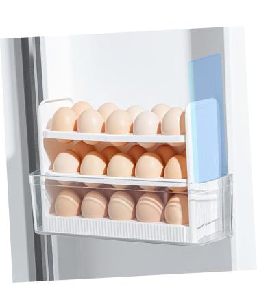 Uonlytech Egg Storage Box Plastic Egg Holder Plastic Eggs Reusable Egg Cartons Egg Tray Multi-layer Crisper - Buy Online on GoSupps.com
