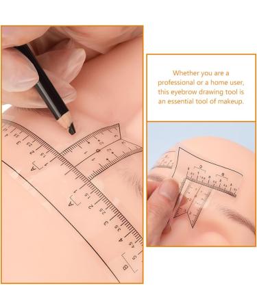 LALAFINA 10pcs Tools Eyebrow Ruler for Measurement Eyebrow Shaper for Women Marker Eyebrow Line Sticker Scale - Buy Online on GoSupps.com