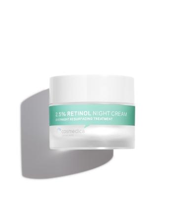 Cosmedica Skincare 2.5% Retinol Night Cream - Overnight Resurfacing Treatment, 1.76 oz - Buy Online on GoSupps.com
