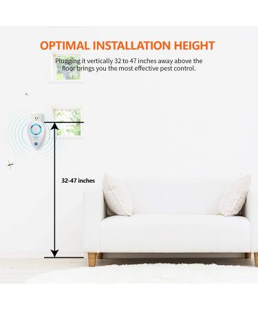 Pest Control Repeller Electronic Plug in Pest Control Indoor for Bug and Rodent Mice Insects Ant Mosquito Spider Roach Child and Pets Safe Control. - Buy Online on GoSupps.com
