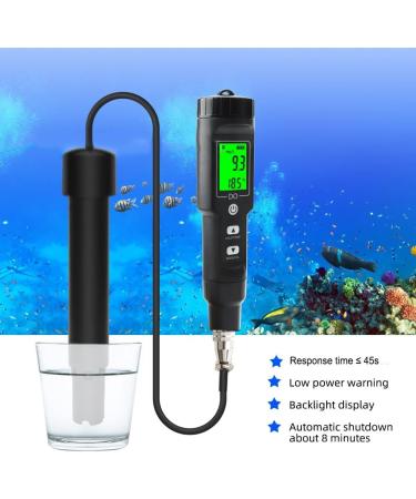 Precision Dissolved Oxygen Tester - 0.0 40 mg/l with 6 Interchangeable Electrodes & Backlight | International Shipping Available - Buy Online on GoSupps.com