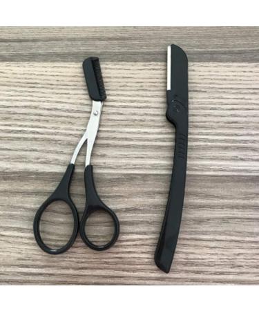 Auony Eyebrow Razor Shaper & Shaver with Free Scissors - Facial Hair Remover for Men & Women - International Shipping Available - Buy Online on GoSupps.com