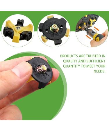SSRDFU 30 Pcs Golf Spikes - Non-Slip Wear-Resistant Super Grip Replacement for Most Golf Shoes - Buy Online on GoSupps.com