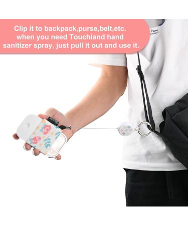 Beautyflier Pack of 4 Elastic Sleeve for Touchland Hand Sanitizer - Stylish Travel Holders with Keychain - Buy Online on GoSupps.com