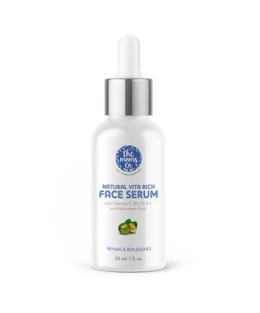 The Moms Co. Natural Vitamin C Hyaluronic Acid Face Serum | Repair Pigmentation & Replenish with Vitamins C B3 B5 & E and Hyaluronic Acid (30ml) from The Moms Co.