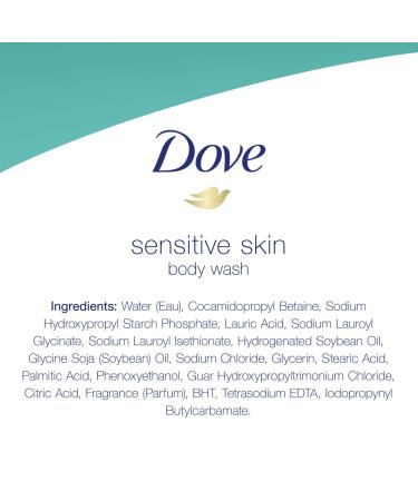 Dove Hypoallergenic Body Wash 22 Fl Oz (Pack of 4) | Sensitive Skin Moisturizing Formula | Sulfate & Paraben Free - Buy Online on GoSupps.com