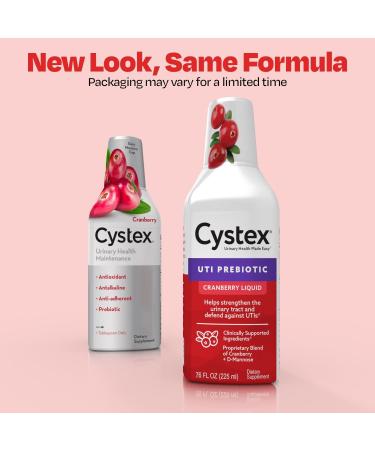 Cystex Urinary Health Cranberry Prebiotic | UTI Protection Supplement 7.6 oz - D-Mannose & Vitamin C - Buy Online on GoSupps.com