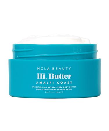 NCLA Beauty Hi Butter All Natural Body Butter - Body Moisturizer with Sunflower Oil and Shea Cocoa Mango Extracts - Amalfi Coast - 3.4 oz Amalfi Coast 3.34 Fl Oz (Pack of 1)