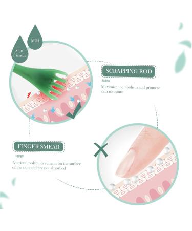 Magiclulu 4-Piece Hair Comb & Scalp Massager Set | Jade Massage Tool for Stress Relief & Relaxation | International Shipping Available - Buy Online on GoSupps.com