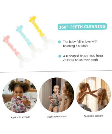 Minkissy 12-Pack U-Shape Children's Toothbrushes - Ideal for Newborns & Kids | Soft Bristles for Gentle Oral Care - Buy Online on GoSupps.com