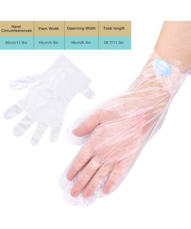 SelfTek 200Pcs Paraffin Wax Bath Liners for Pedicure Hot Spa Treatment - Disposable Plastic Hand & Foot Bags with Stickers - Buy Online on GoSupps.com