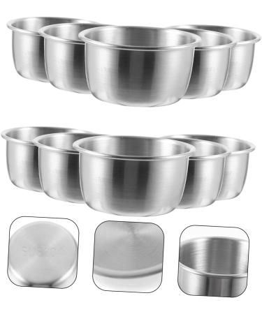 Ciieeo 100 Pcs Stainless Steel Sauce Pot Small Serving Dish Ice Cream Plates Soy Sauce Container Au Jus Steel Condiment Dishes Dessert Containers Sauce Dipping Bowls Metal Seasoning Bowl Mx10pcs As Shownx10pcs - Buy Online on GoSupps.com
