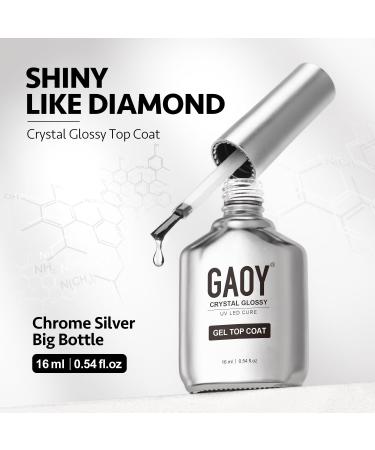 GAOY Crystal Glossy Gel Top and Base Coat Set | 16ml 2 Pcs | High-Gloss No Wipe Foundation for UV Gel Nails | International Shipping Available - Buy Online on GoSupps.com