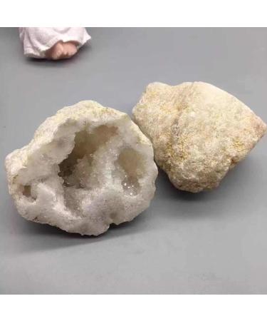 100G-120G Natural White Crystal Geode Quartz Rough Cluster 1pc Feng Shui Decoration Crystal Cluster - Buy Online on GoSupps.com