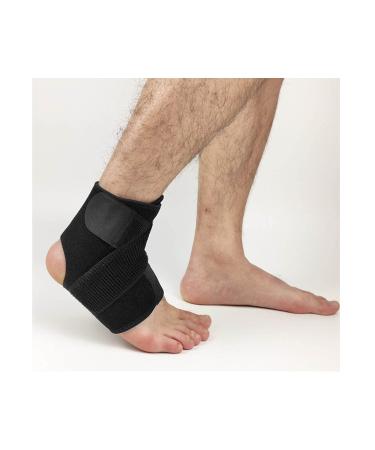 Ankle Brace for Women & Men Adjustable Achilles Tendonitis Brace for Sports Sprain Arch & Heel Pain Relief (Single&One Size) (Color : Black)