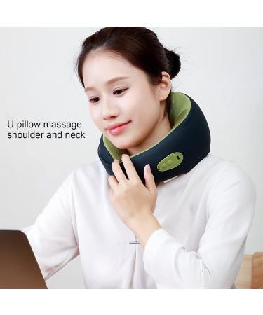 Topyond Wireless Electric Massage Pillow - Neck & Back Heat Therapy Device for Home Office & Car - Blue & Green - Buy Online on GoSupps.com