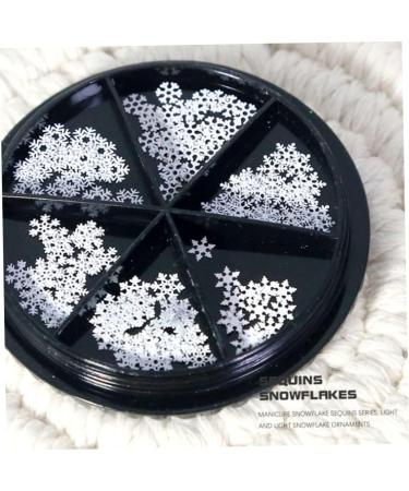 templateSnowflakes Nail Sequins Metal Slices Nail Stickers Decals Nail Art DIY Design - Buy Online on GoSupps.com