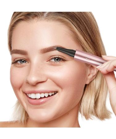 3D Waterproof Microblading Eyebrow Pencil - Dark Brown | Fine Stroke Contouring Pen with 4 Tips for Natural Makeup | International Shipping Available - Buy Online on GoSupps.com