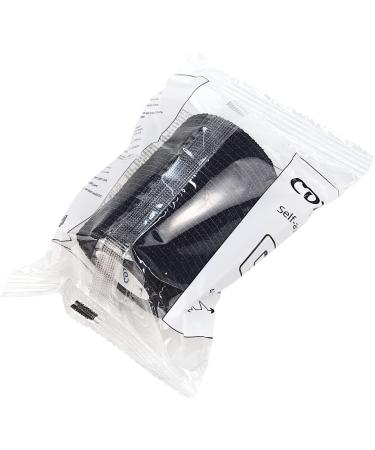 Self Adhesive Bandage Wrap - 3x5 Yards Athletic Tape for First Aid & Sports | 12 Rolls - Black - Ideal for Wrist & Ankle Sprains - Buy Online on GoSupps.com
