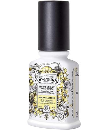 Poo-Pourri Original Scent Toilet Spray Bottle 2 Fl Oz (Pack of 2) - Citrus Freshness for Before-You-Go Elimination - Buy Online on GoSupps.com