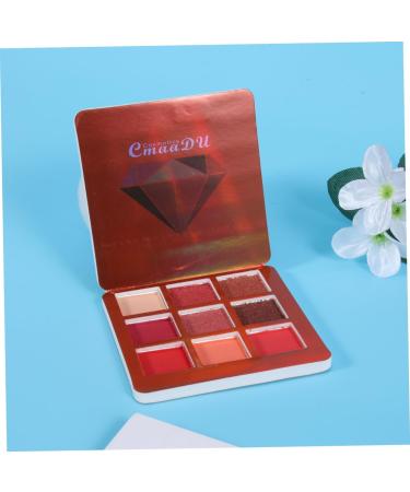 FOMIYES 9 Matte Eyeshadow Metallic Eye Shadow Palettes Women Eye Shadow Flash Makeup Palette 1 count (Pack of 1) Red - Buy Online on GoSupps.com