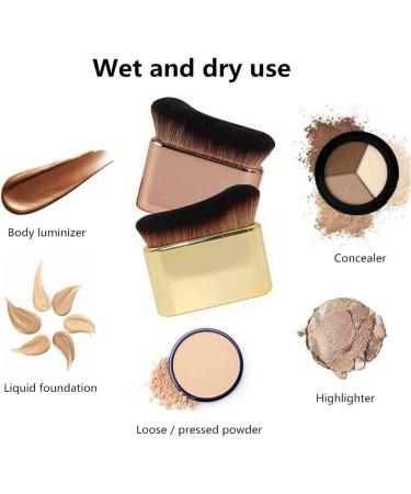 Brush Makeup Foundation Makeup Brush Foundation Brush for Liquid Makeup Suitable for Liquid Foundation Cream or Flawless Powder Cosmetics (Rose Gold) - Buy Online on GoSupps.com