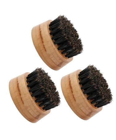Minkissy 3st Bartbrush mustache comb from wood mustached beard nursing brushes Bart Razor brush Disgamination brush men Tools Beard Nursing Care also travel modeling suite bristle