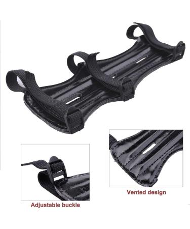 KRATARC Archery Arm Guard 3-Strap Adjustable Lightweight Hunting Target Shooting Accessory - Black (2PCS) - Buy Online on GoSupps.com