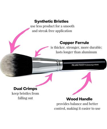 Large Fluffy Domed Powder Makeup Brush for Full Face & Body - Vegan & Cruelty Free - Buy Online on GoSupps.com