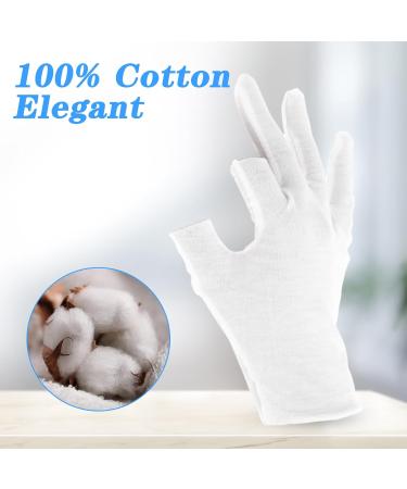 Dimeho 6 Pairs Moisturizing Cotton Gloves Touchscreen Overnight Sleeping Gloves Lightweight Nighttime Lotion White Gloves for Bedtime Dry Hand Therapy Sensitive Irritated Skin SPA - Buy Online on GoSupps.com