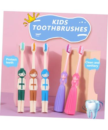 Beaupretty 12 Pcs Ergonomic Children's Toothbrush Set - Travel Friendly Kids Toothbrushes in Assorted Colors - Buy Online on GoSupps.com