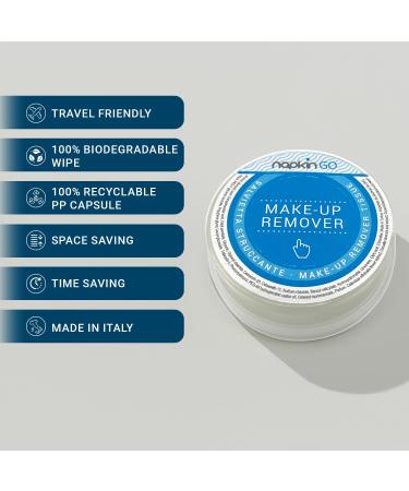 10 Make-Up Remover Tissue Capsules - Travel-Friendly Disposable Compressed Cotton Towels for Beauty Camping & Outdoor Use - Buy Online on GoSupps.com