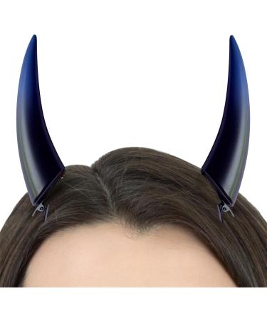 Clip on Devil Horns | Women Demon Vampire Headpiece | Women Demon Vampire Headpiece Halloween Devil Hair Clips Devil Horns Devil Costume Purple - Buy Online on GoSupps.com
