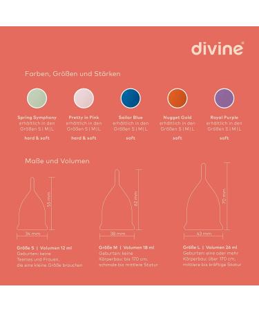 Buy Divine Menstrual Cups HARD - Pink Size L | eco-friendly comfortable & reusable - International Shipping Available - Buy Online on GoSupps.com