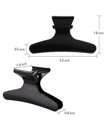 Yarlung 48 Pack Butterfly Hair Clamps - Salon Hair Clips for Styling, Sectioning, Cutting, Coloring - Black - Buy Online on GoSupps.com