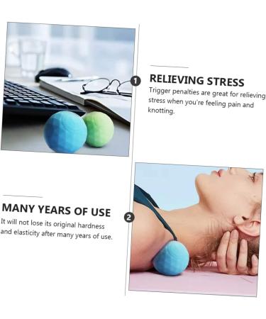 Toddmomy 2 STK Silicone Massage Balls - Deep Tissue Foot Massage Device for Plantar Fasciitis & Myofascial Relief | Yoga & Fitness Roller - Buy Online on GoSupps.com