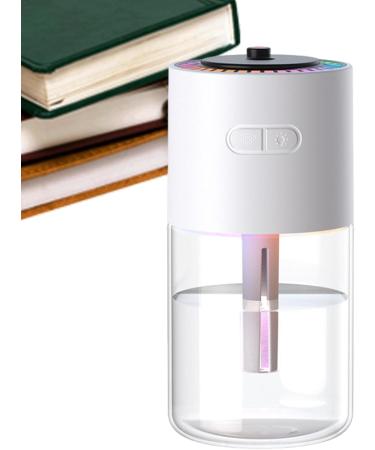 Desktop Humidifier 280ml Personal Humidifier Travel Facial Mister | Two Spray Modes Personal Desktop Humidifier with Starry Projector Rechargeable Cool Mist Sprayer for Home Car Travel White - Buy Online on GoSupps.com