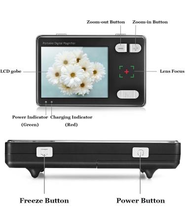 Electronic Reading Aid Digital Magnifier 3.5'' LCD 2x-32x Video Mobile Electronic Digital magnifiers for Visually impaired Reading Aids - Buy Online on GoSupps.com