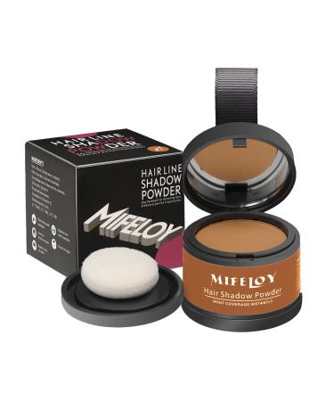 Mifeloy hairline powder with mirror sponge light brown invisible approach powder immediate effect concealer for hair sealing for women men waterproof hair make-up to base hide - Buy Online on GoSupps.com