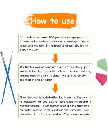 Miserwe Face Paint Kit - 18 Colors, 40 Stencils, 4 Brushes, Non-Toxic Washable Body & Face Paint for Kids & Adults - Buy Online on GoSupps.com