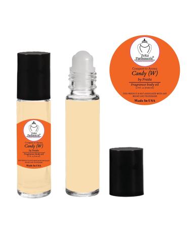 Prada Candy Inspired Fragrance Body Oil for Women - 1/3 oz Travel Size Roll-On - Buy Online on GoSupps.com