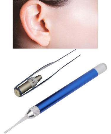 Stainless Steel LED Earwax Removal Kit with Rounded Head - Safe & Easy Ear Cleaning Tool for Travel - Buy Online on GoSupps.com